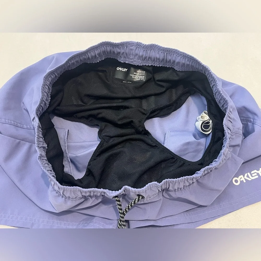 Oakley Hydrolix Regular Fit Men's Purple / Blue  Swim Trunks w Pockets Size XL - Picture 12 of 16
